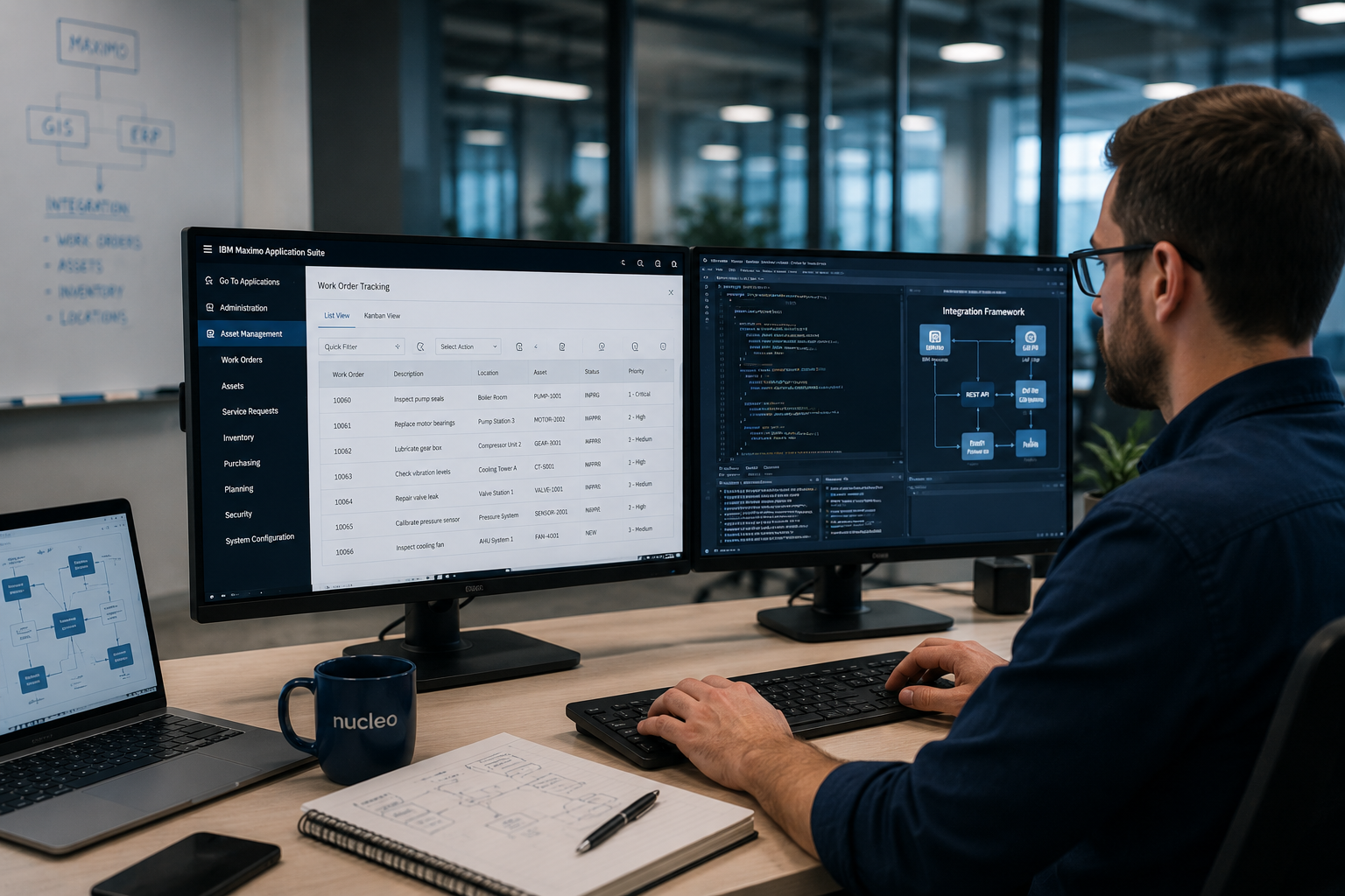 Configuring IBM Maximo, migrating data and integrating enterprise systems