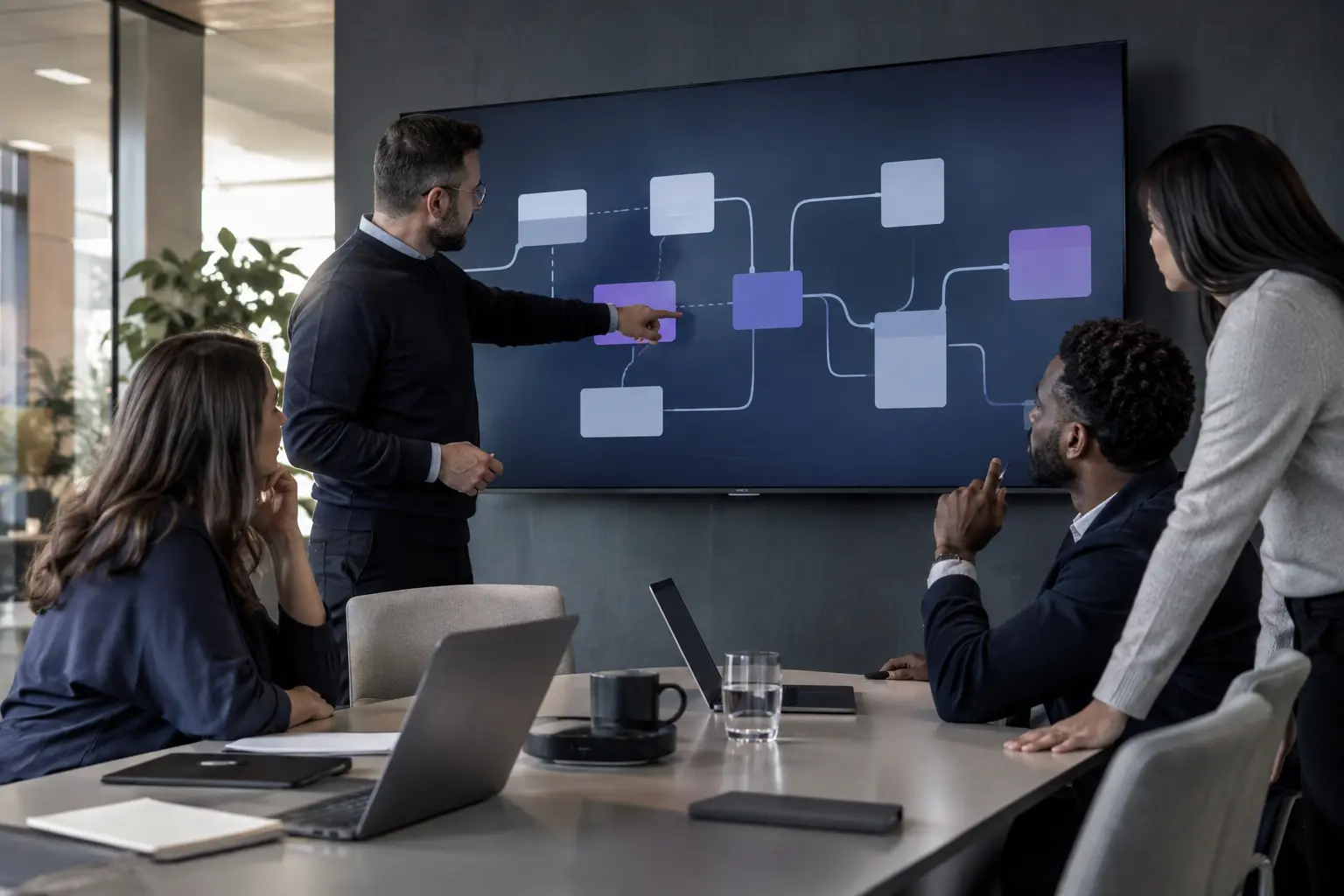 Solution architect explaining how customer data connects across enterprise systems