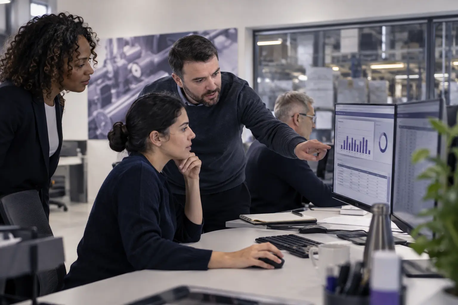 ERP specialists supporting finance and operations teams during live reporting