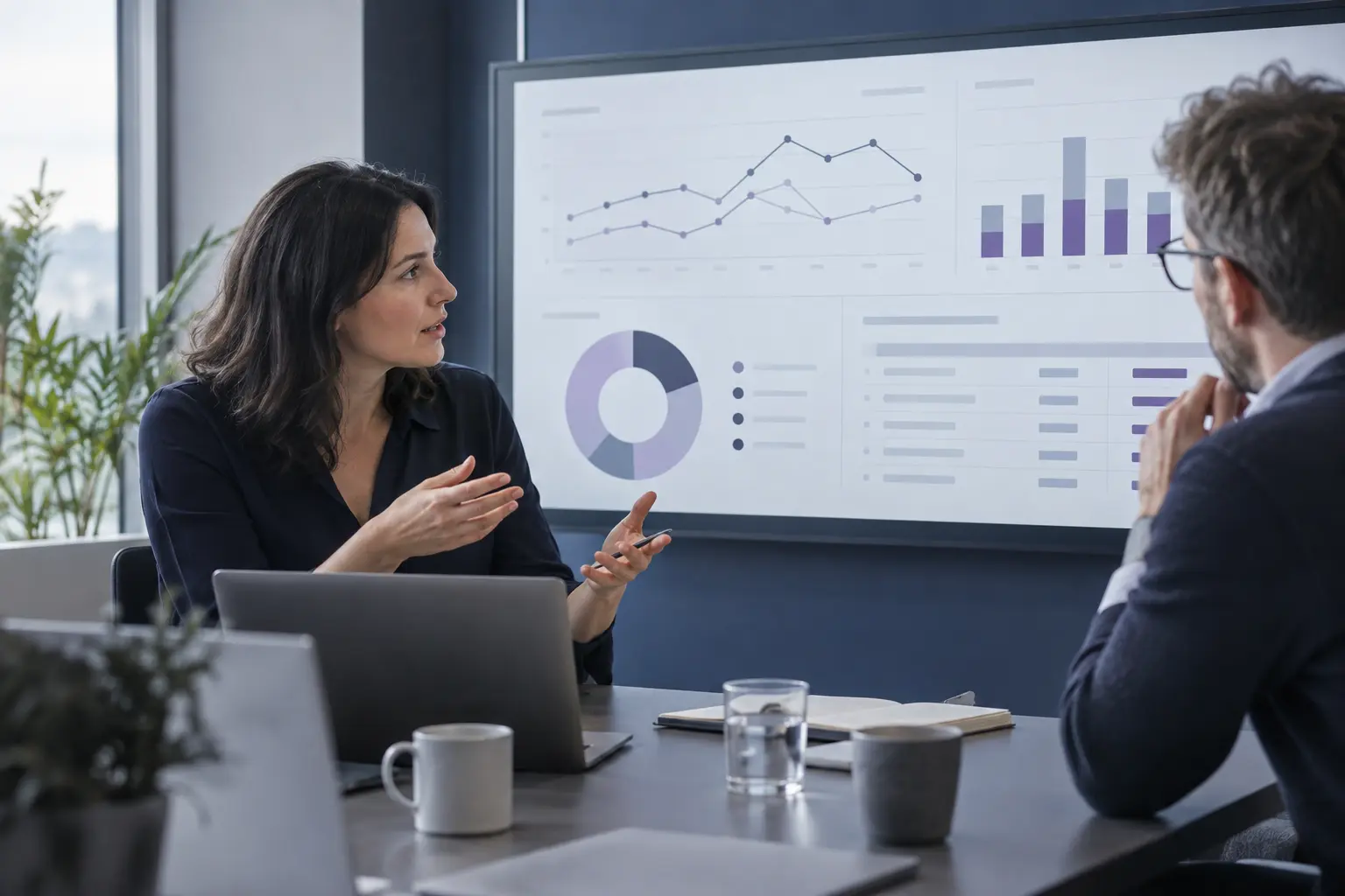 Service lead reviewing recurring issue trends and planned platform improvements